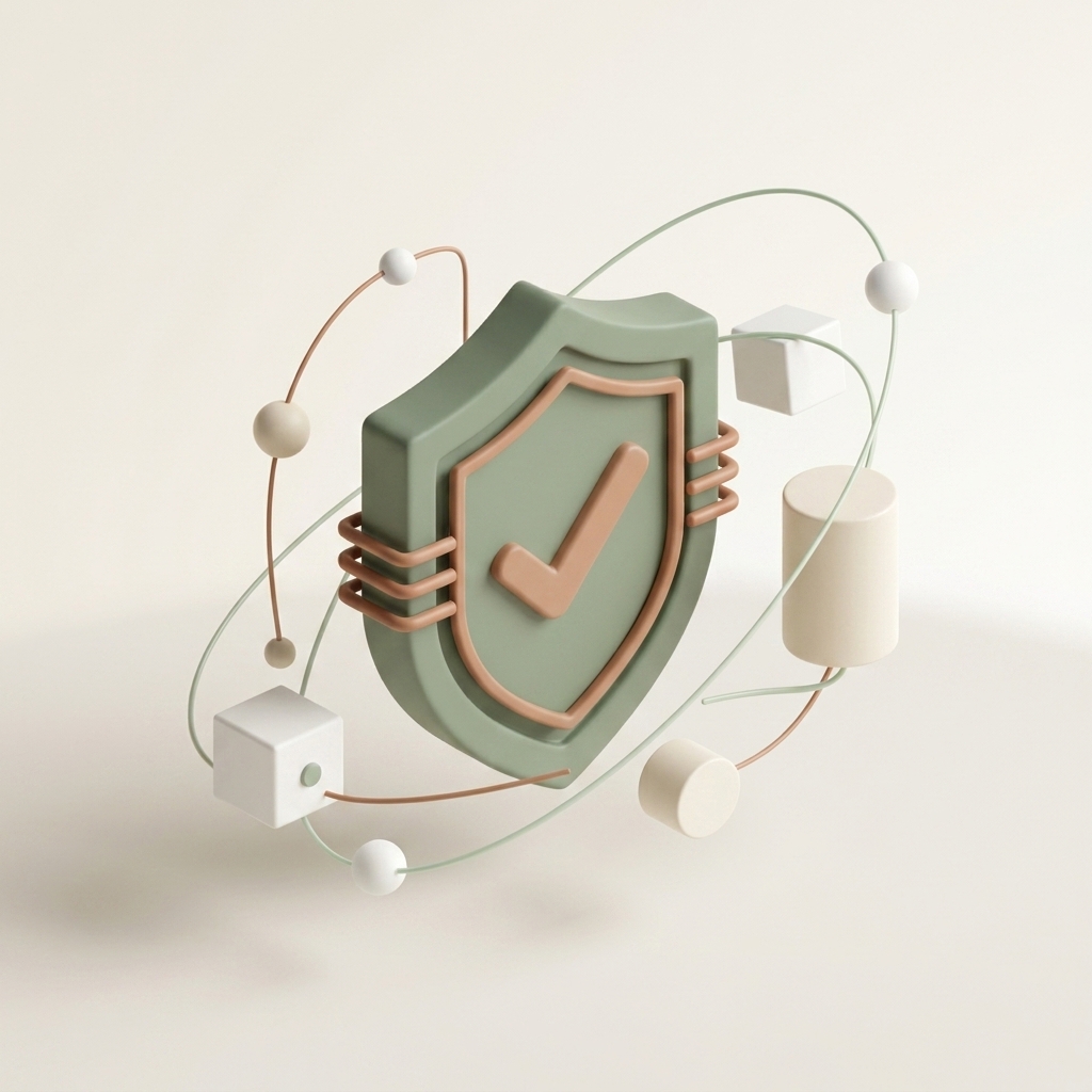 AI governance shield graphic